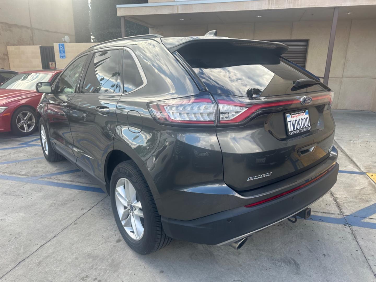 2016 Gray /Black Ford Edge SEL AWD (2FMPK4J93GB) with an 2.0L L4 DOHC 16V engine, 6A transmission, located at 30 S. Berkeley Avenue, Pasadena, CA, 91107, (626) 248-7567, 34.145447, -118.109398 - Photo#2